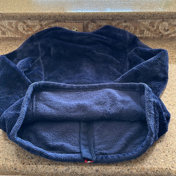 NFL New England Patriots Women’s Sherpa fuzzy north face like jacket small great - Picture 14 of 14